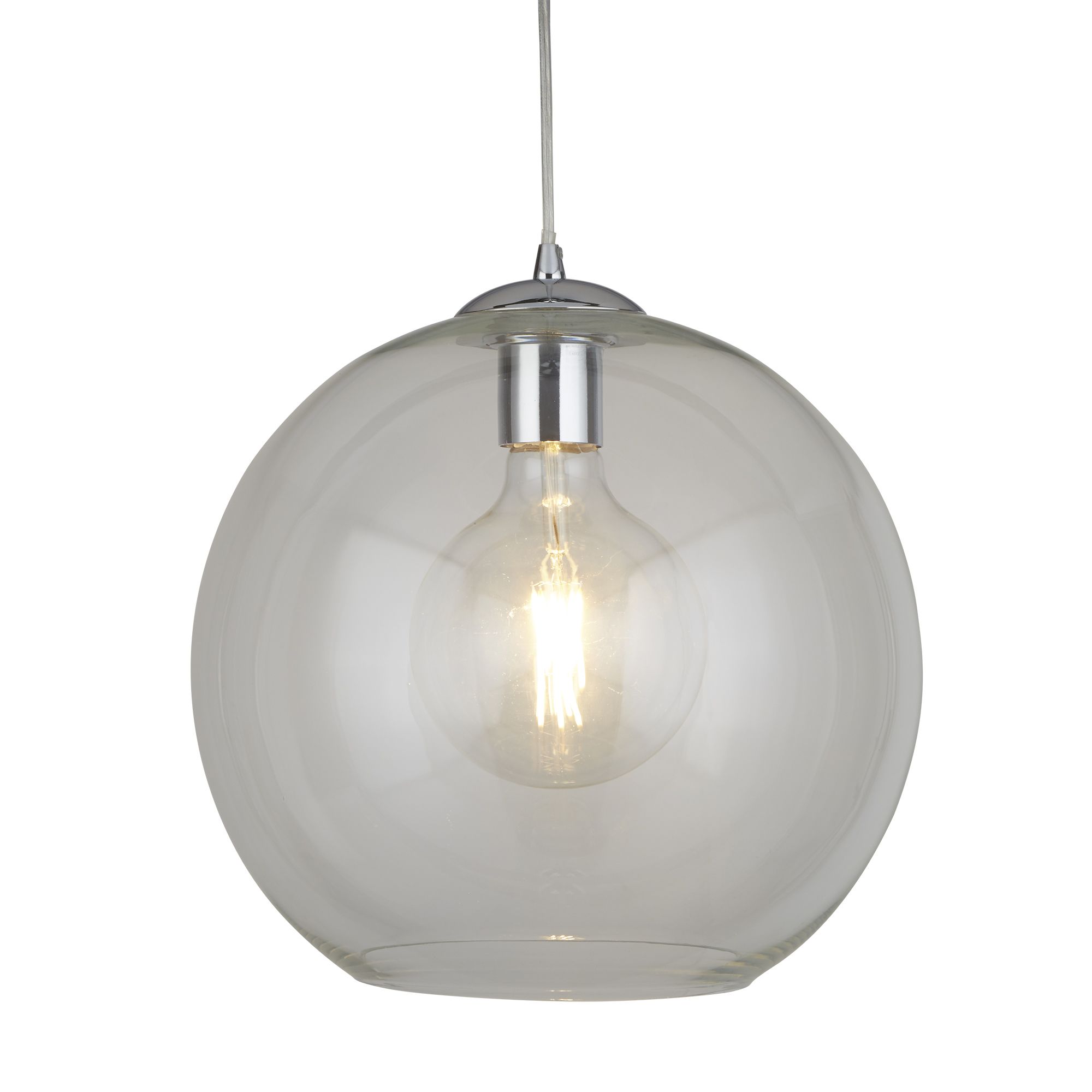 Balls Chrome & Glass Ceiling Pendant – Searchlight 1632CL